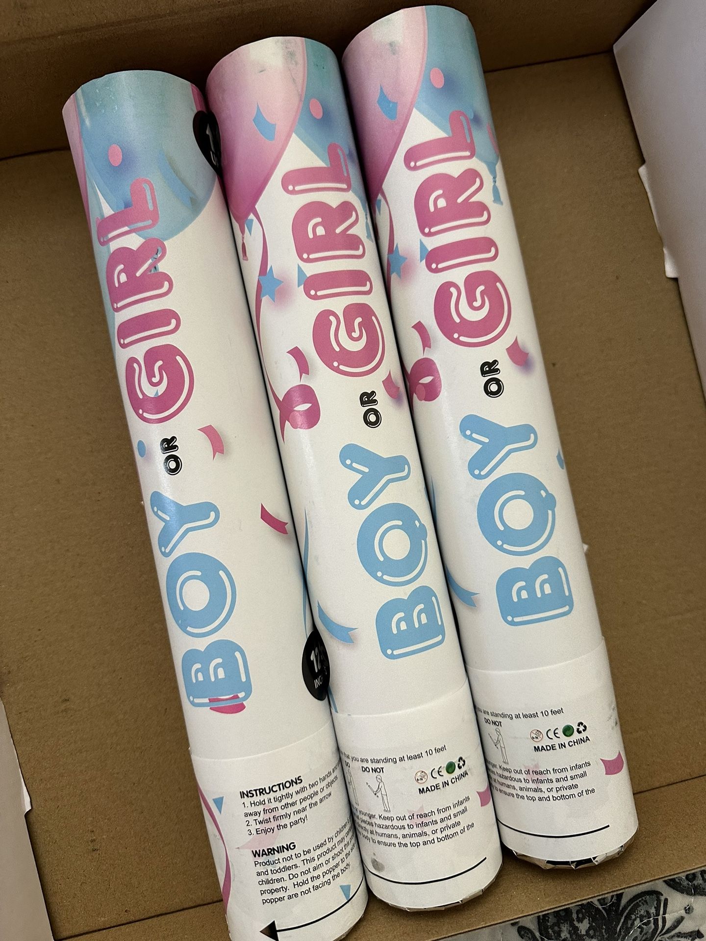 Pink Gender Reveal Pops