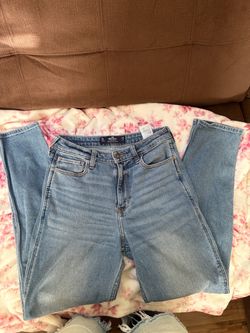 Hollister ultra high rise mom jeans skinny light wash size 7R