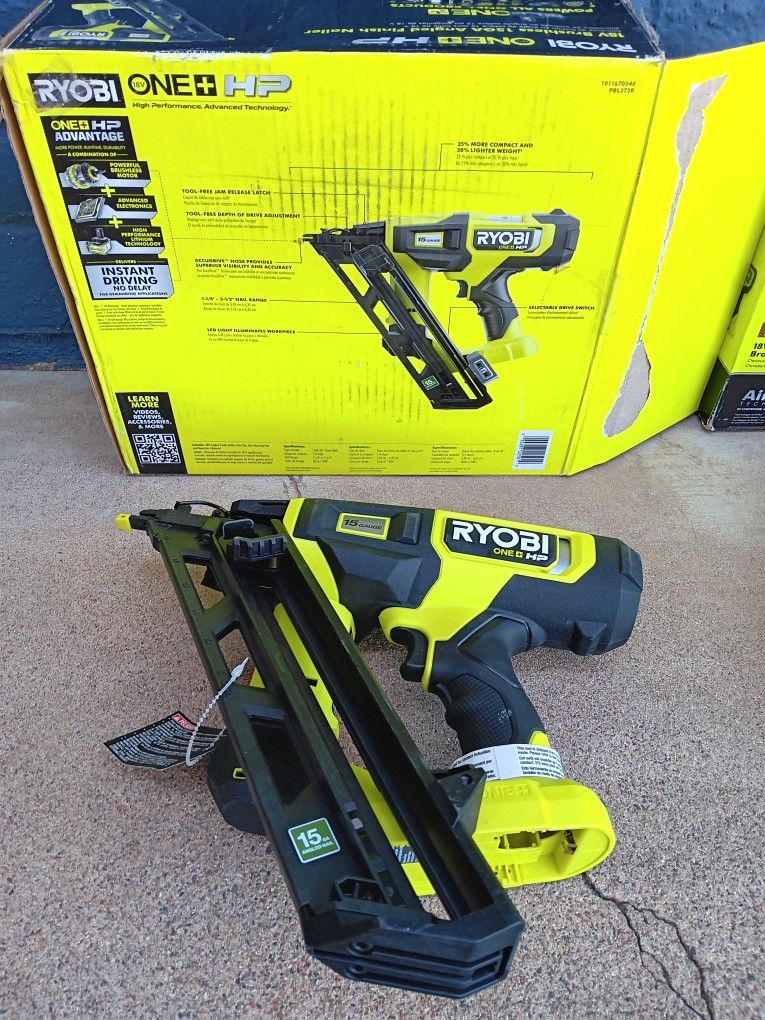 FINISH ANGLE NAILER 15GA RYOBI 18V TOOL ONLY