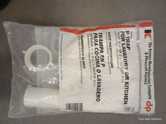 dp p trap for lavatory or kitchen new 1 1/2