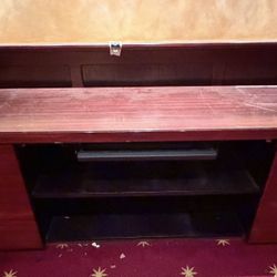 Solid Oak Wood Computer Desk