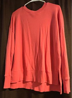 Coral Pink Crewneck Sweatshirt