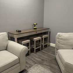 Table Counter Stool Set 