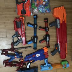 Nerf Guns And Misc Super Hero Stuff 