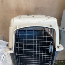 ✨Tan/Black Dog Crate Kennel Home Travel Transport 28x20x21’ Handle 