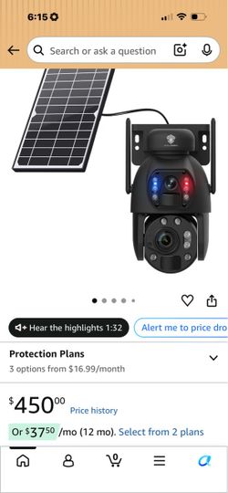 CAMSEC Dual-Lens Solar Security Camera