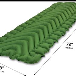 KLYMIT Static V Camping Sleeping Pad Lightweight 2.5" Thick Air Mattress Inflate