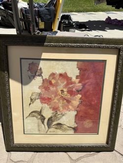 Framed Flower Print