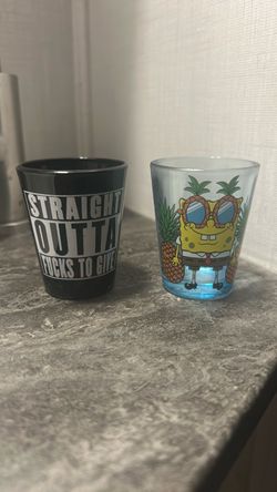 Shot glasses from spencers $10