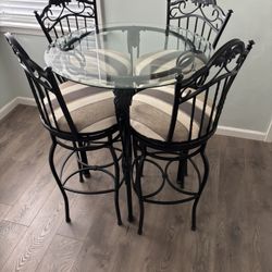 Glass Top Dining Table 