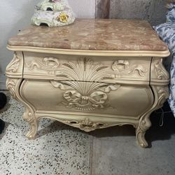 Antiguo Juego De Cuarto Con Marmol 