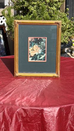 Framed Floral Artwork