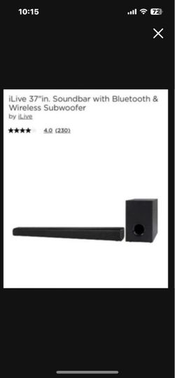 NEW iLive 37” Soundbar Bluetooth And Wireless Subwoofer New In Box