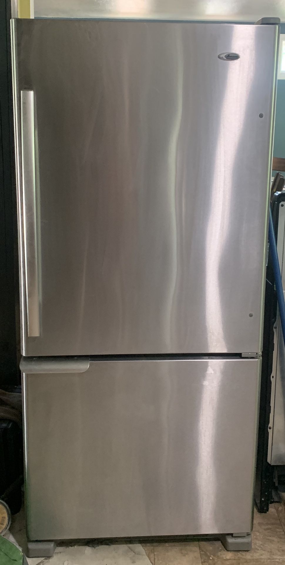 Amana stainless steel fridge