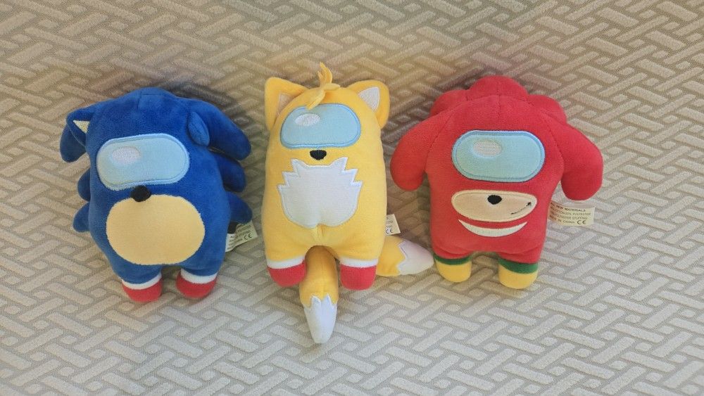 Among Us Plush Bundle β Sonic, Tails & Knuckles Edition