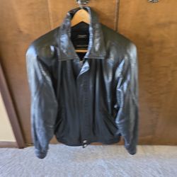 Wilson BomberLeather Jacket insulated zipper lined