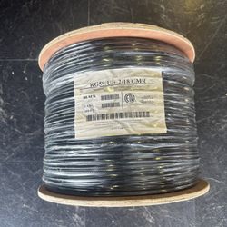 BLACK CCTV CABLE RG59/U+2/18CMR