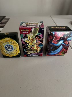 2 Deck Boxes and Ascended Heroes Booster Box $2/$4/$10