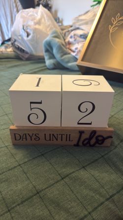 Wedding countdown blocks