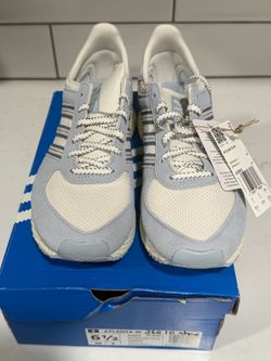 BRAND NEW ADIDAS ORIGINALS ATLANTA W – WOMEN’S SIZE 6.5 – BLUE & CREAM – NEVER WORN – WITH TAGS & BOX