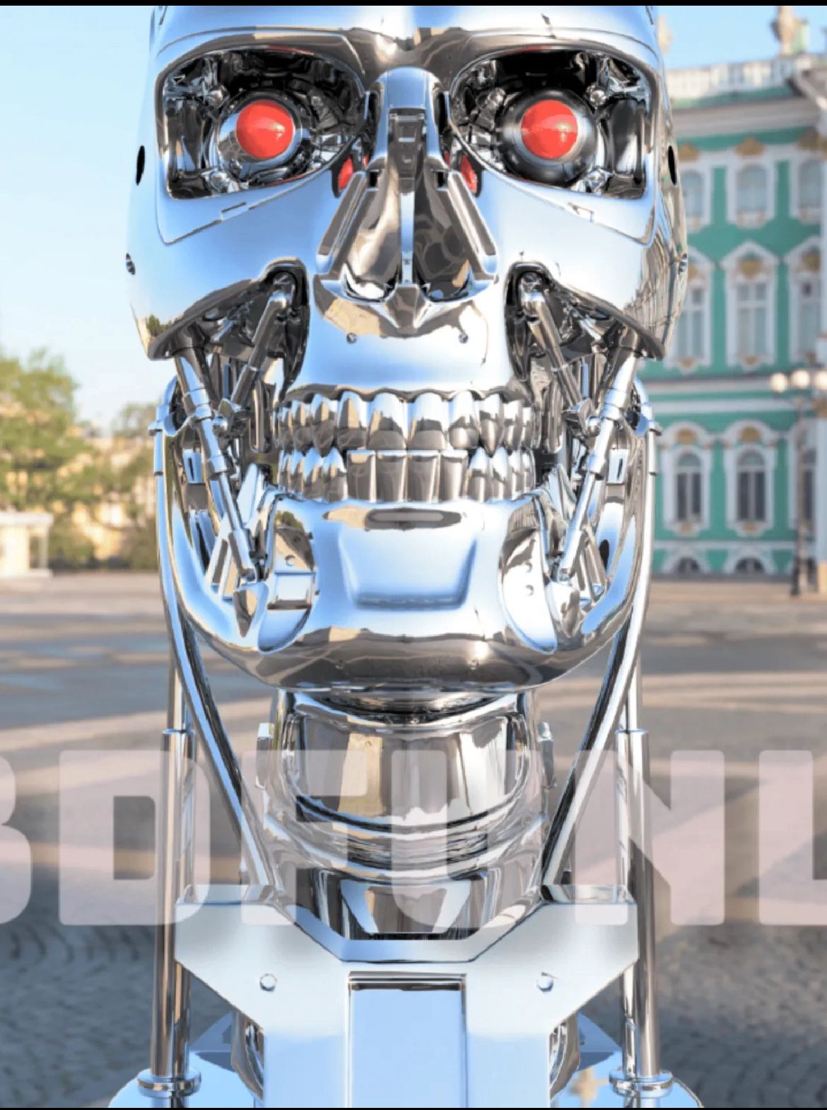 T800 BUST LIFESIZE REAL MOVIE TERMINATOR BUST