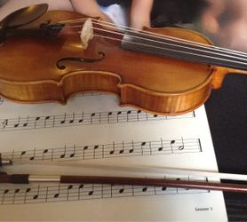 Violin with Bow and Case, Scott Cao 1/4