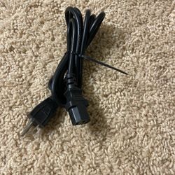 3-Prong Power Cord - 6 Feet - Black | NEMA 5-15P to IEC 60320 10A 125V 1250W