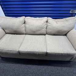 Beige 3 Seat Sofa 
