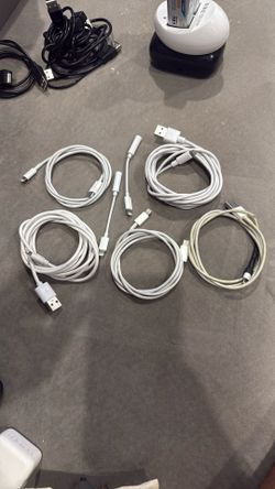 Seven (7) Lighting Cables For Apple Devices