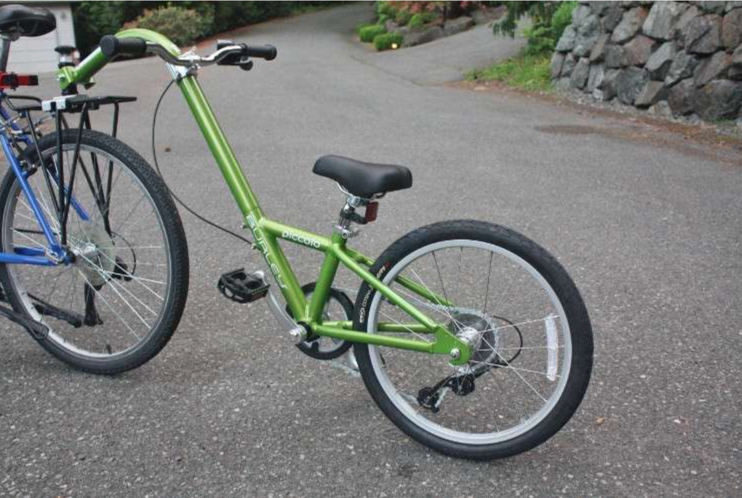 CHILDREN'S TANDEM BIKE Attach to adult bike "Tag Along" Piccolo