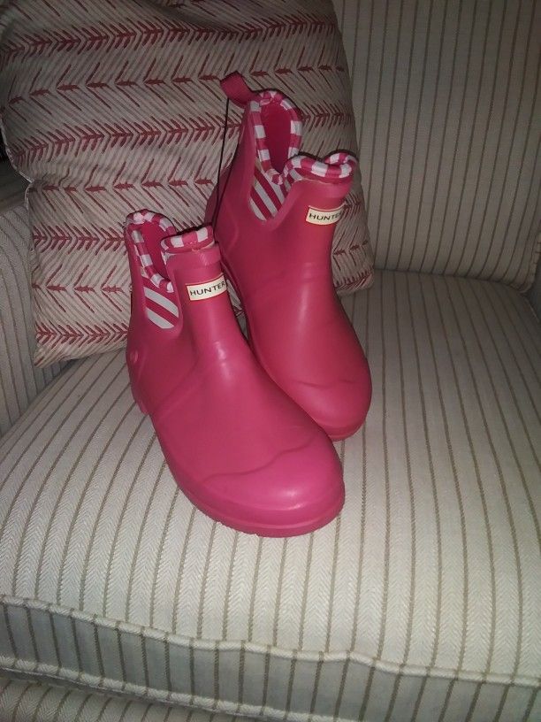 Pink Hunter Rain Boots