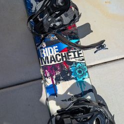 Ride machete Snowboard prefab 77 with bindings and boots