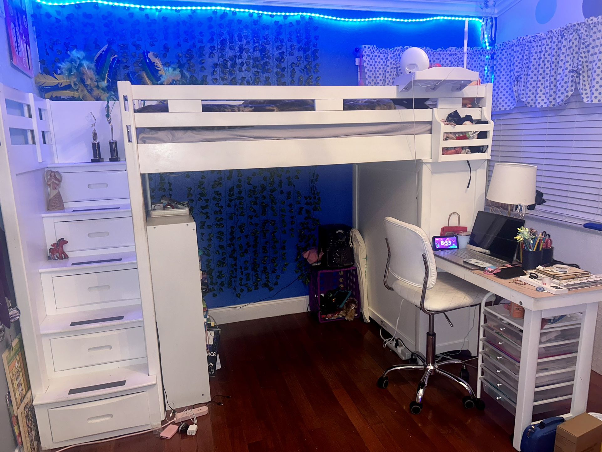 Kid’s Bunk Bed With Storage & Desk