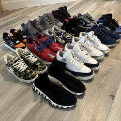 Jordan 1’s Jordan 3’s Balenciaga Bape Jordan 11 Versace  READ DESCRIPTION!!!