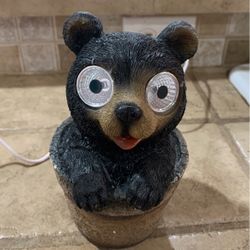 Solar Power Bear Yard Or Garden Decor
