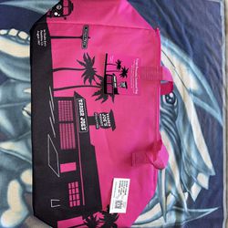 Trader Joe's Large Insulated Tote Lunch Bag Pink 