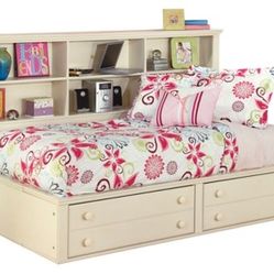 Cottage Retreat Bookcase Bed, Full Size