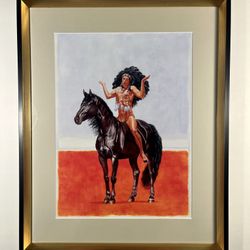 RARE 2023 KENT MONKMAN 'The Great Mystery' Open Edition Custom Framed Print