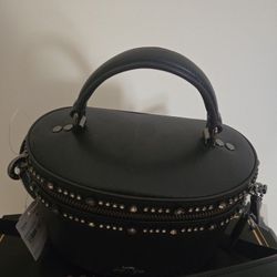 COACH REAL BLACK LEATHER  BRAND NEW WITH TAGS