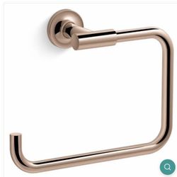🔥 STEAL: Kohler Purist Towel Rings - Brushed Moderne Brass (New/Open Box)
