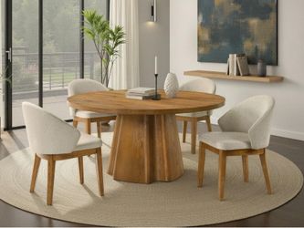 5pc Round Dining Table Set