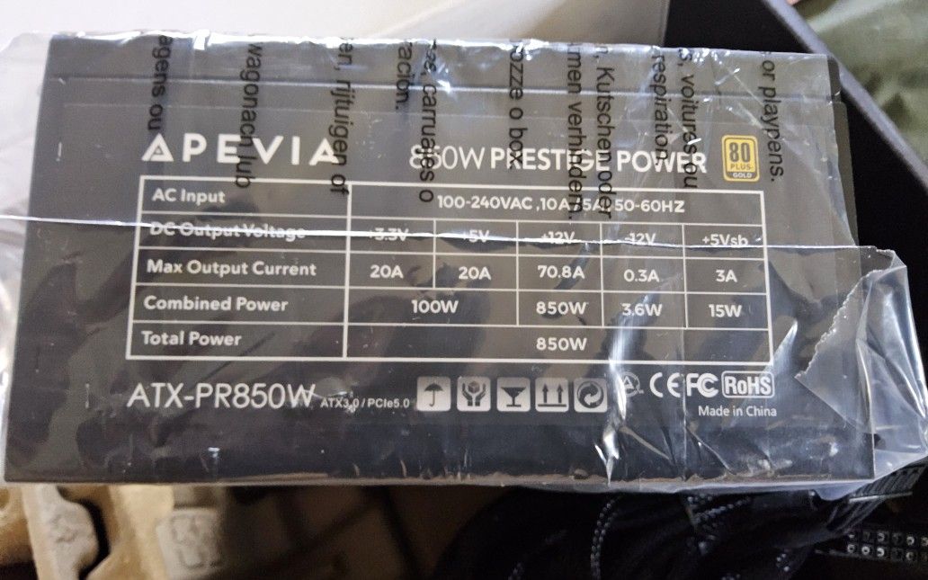 Apevia 850w Psu Power Supply For PC