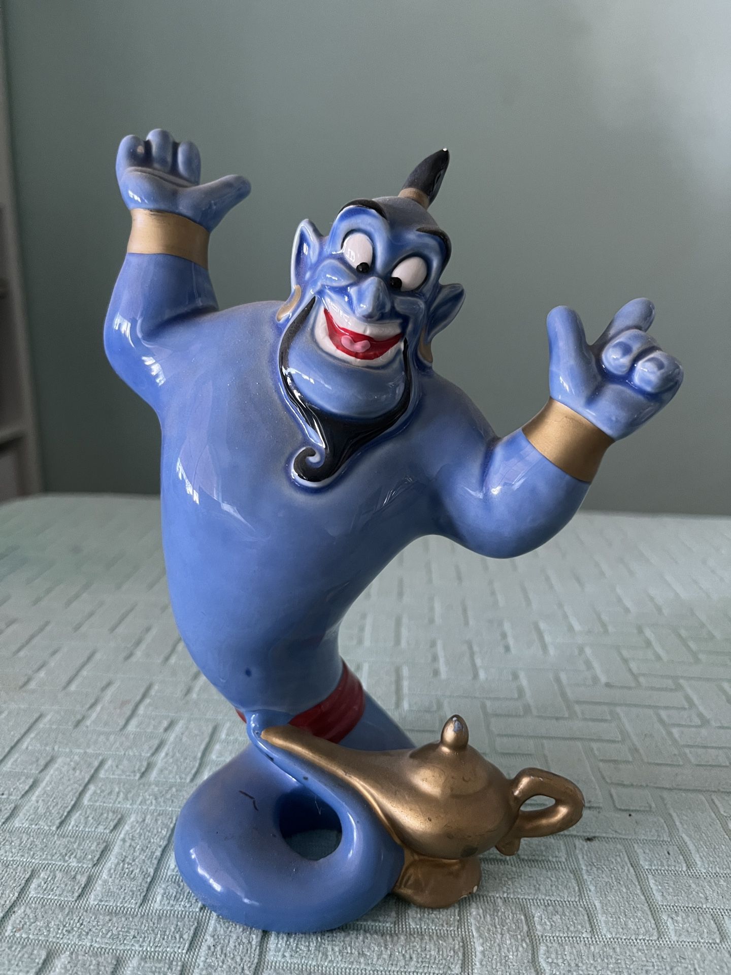 Vintage Ceramic Aladdin “Genie” Figurine, Walt Disney, Made in Japan