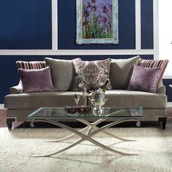 Vintage Taupe Sofa and Loveseat @Elegant Furniture