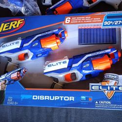 Nerf N Strike Elite Disruptor 6 Dart Rapid Fire Nerf Blaster 4 Pack with extra darts

Condition
2 used & 2 new in box

Experience the excitement, ener