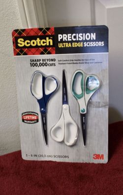 Scissors 3M Scotch Precision Ultra Edge 3-Pack
