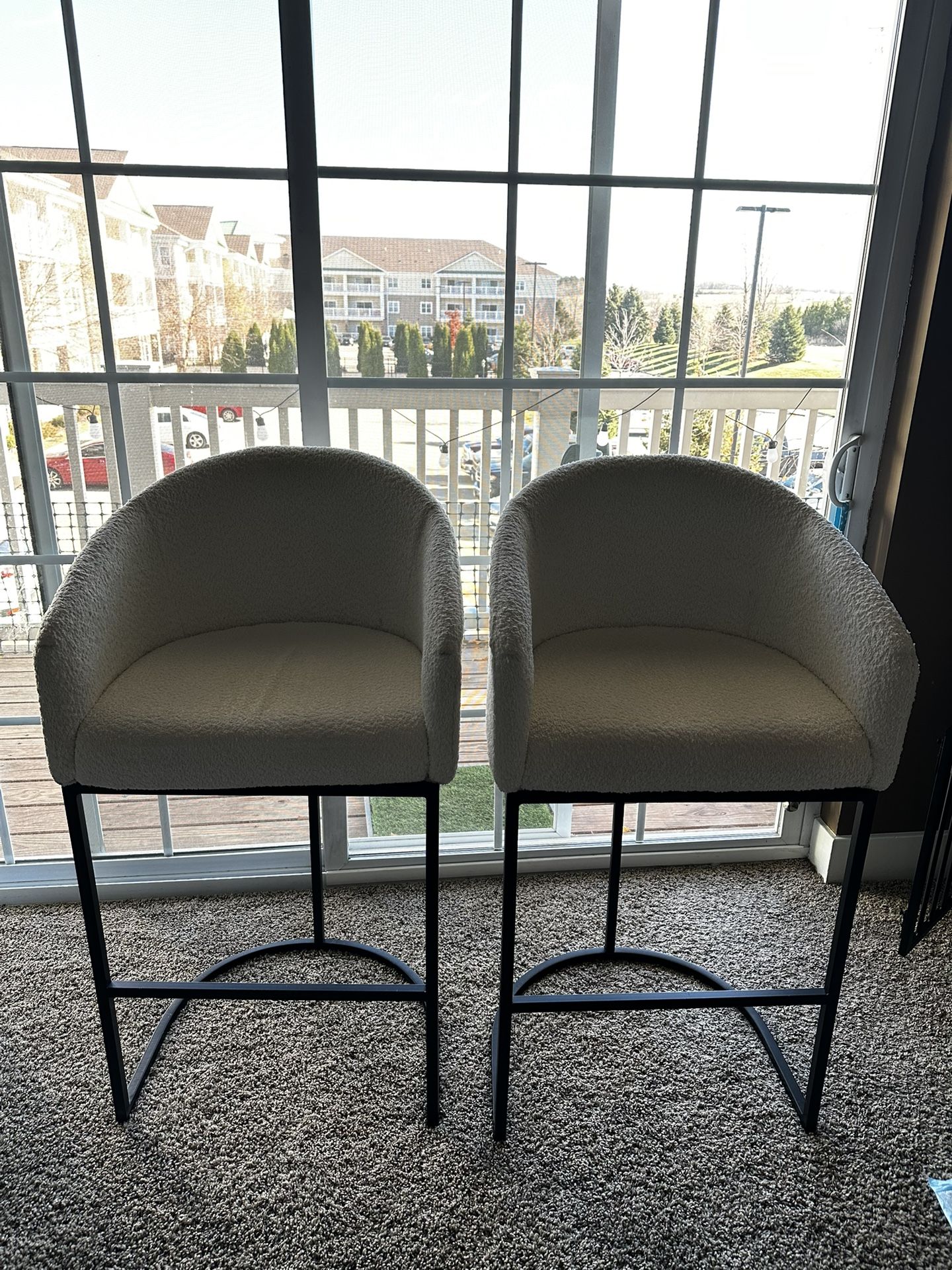 White Modern Bar Stools