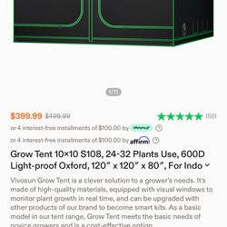 Vivosun Grow Tent 10x10x6.5