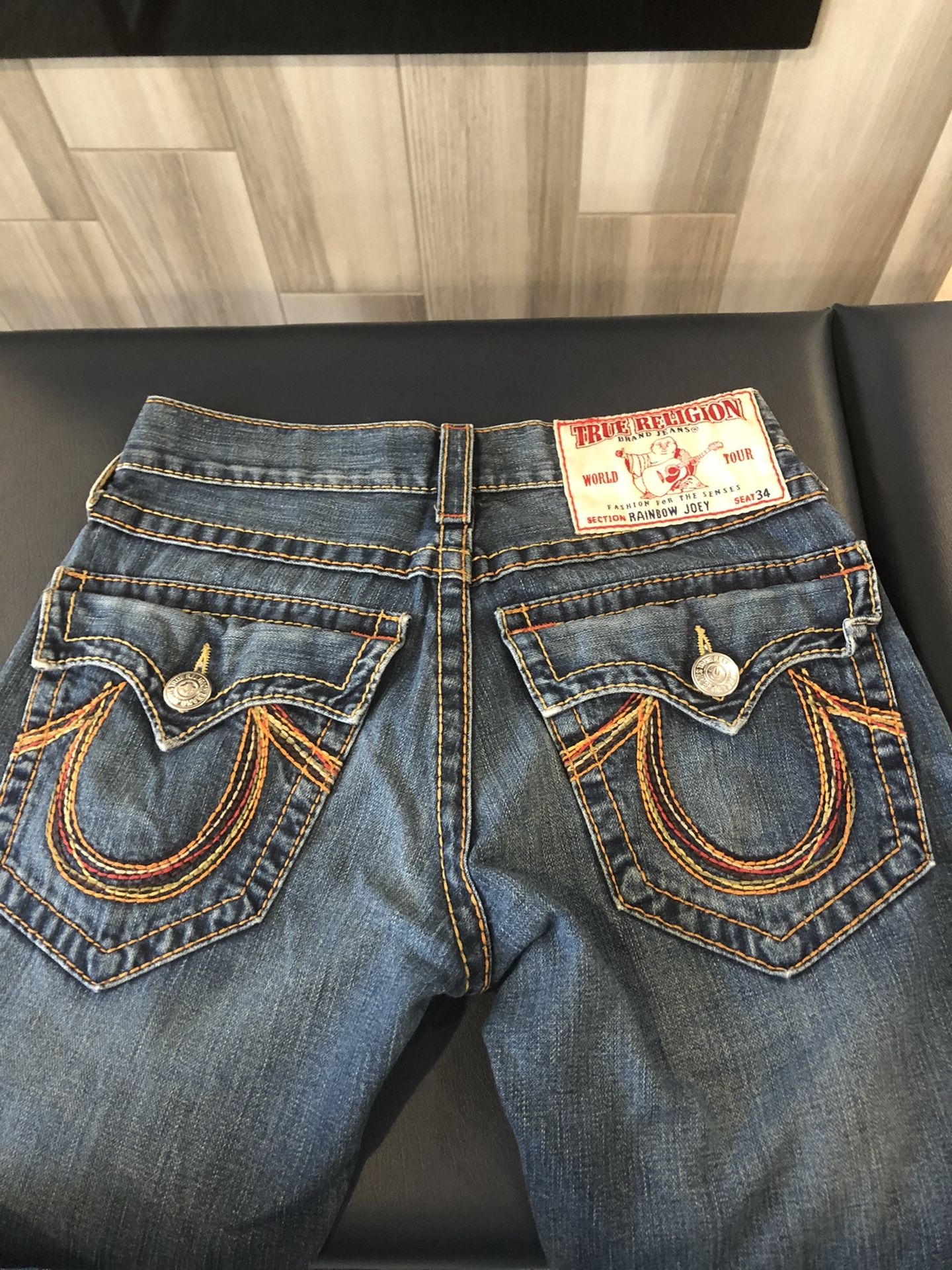 TRUE RELIGION JOEY SUPER T 27フレアデニム io着用 IO着用 TRUE 
