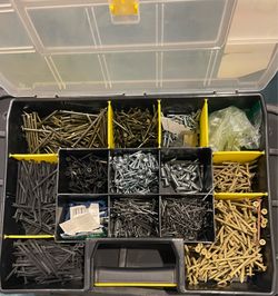 3 Organizers (Filled) - Screw/Nails/Fasteners/Other
